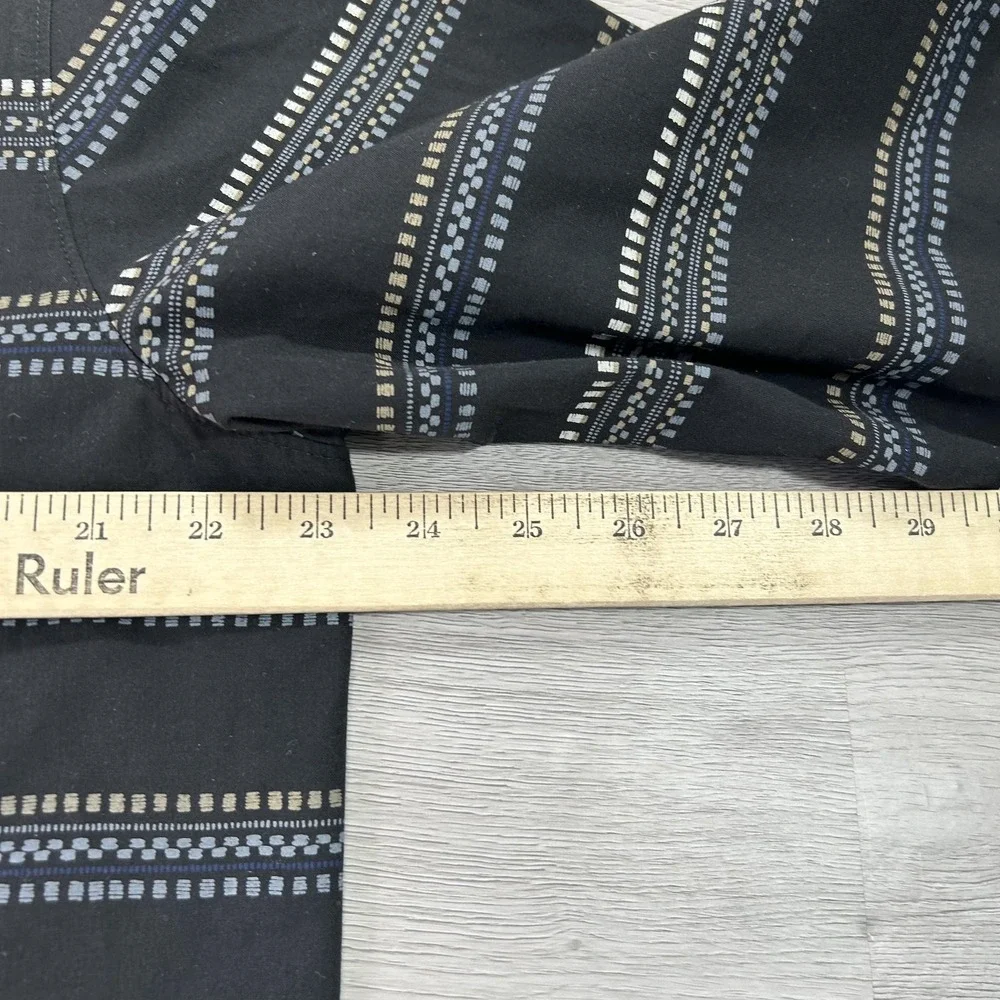 The North Face Shirt Mens Large Black‎ Stripe Long Sleeve Button Up Casual